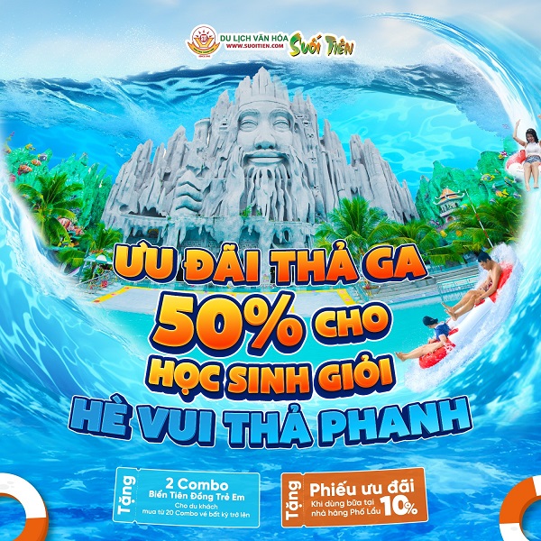 Suối Tiên Giảm 50% Giá Vé Cổng Cho Học Sinh Giỏi