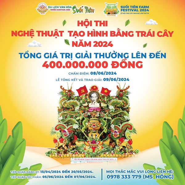 HỘI THI NGHỆ THUẬT TẠO HÌNH BẰNG TRÁI CÂY NĂM 2024